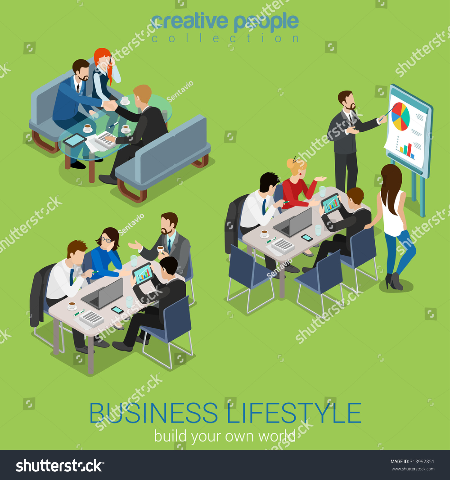 stock-vector-flat-d-web-isometric-office